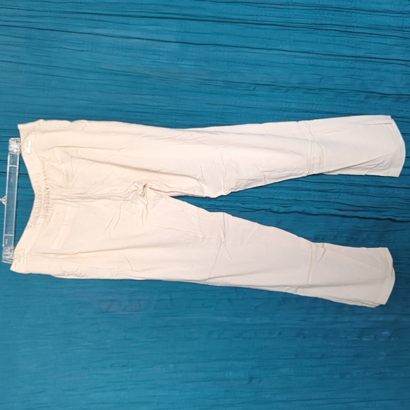 Nu New York lightweight tan pants with pockets size M/L - Picture 3 of 9